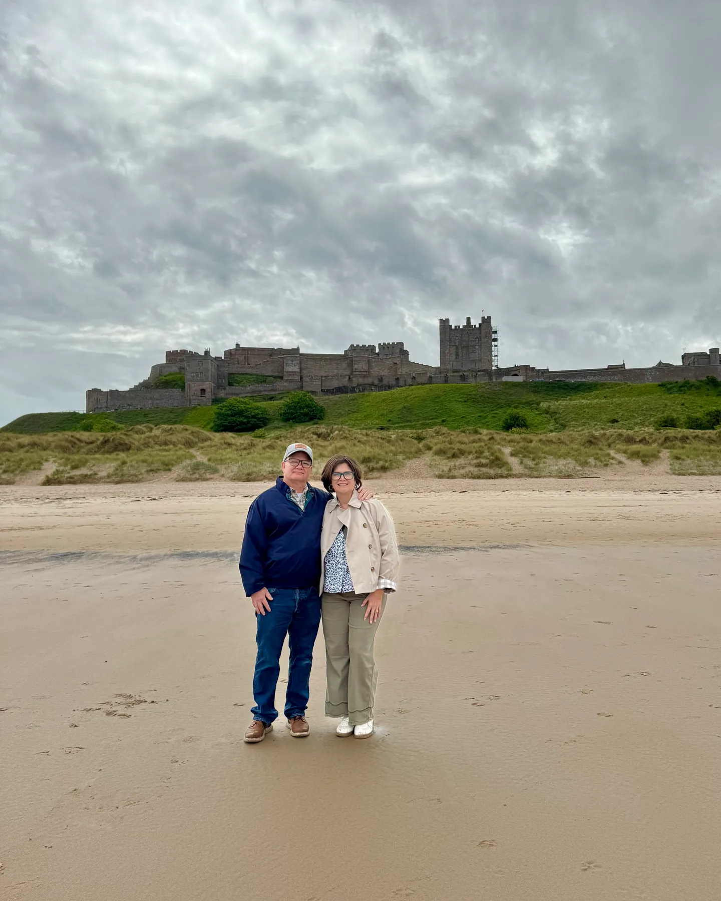 Tommy and Jennifer at Bamburgh Beach
