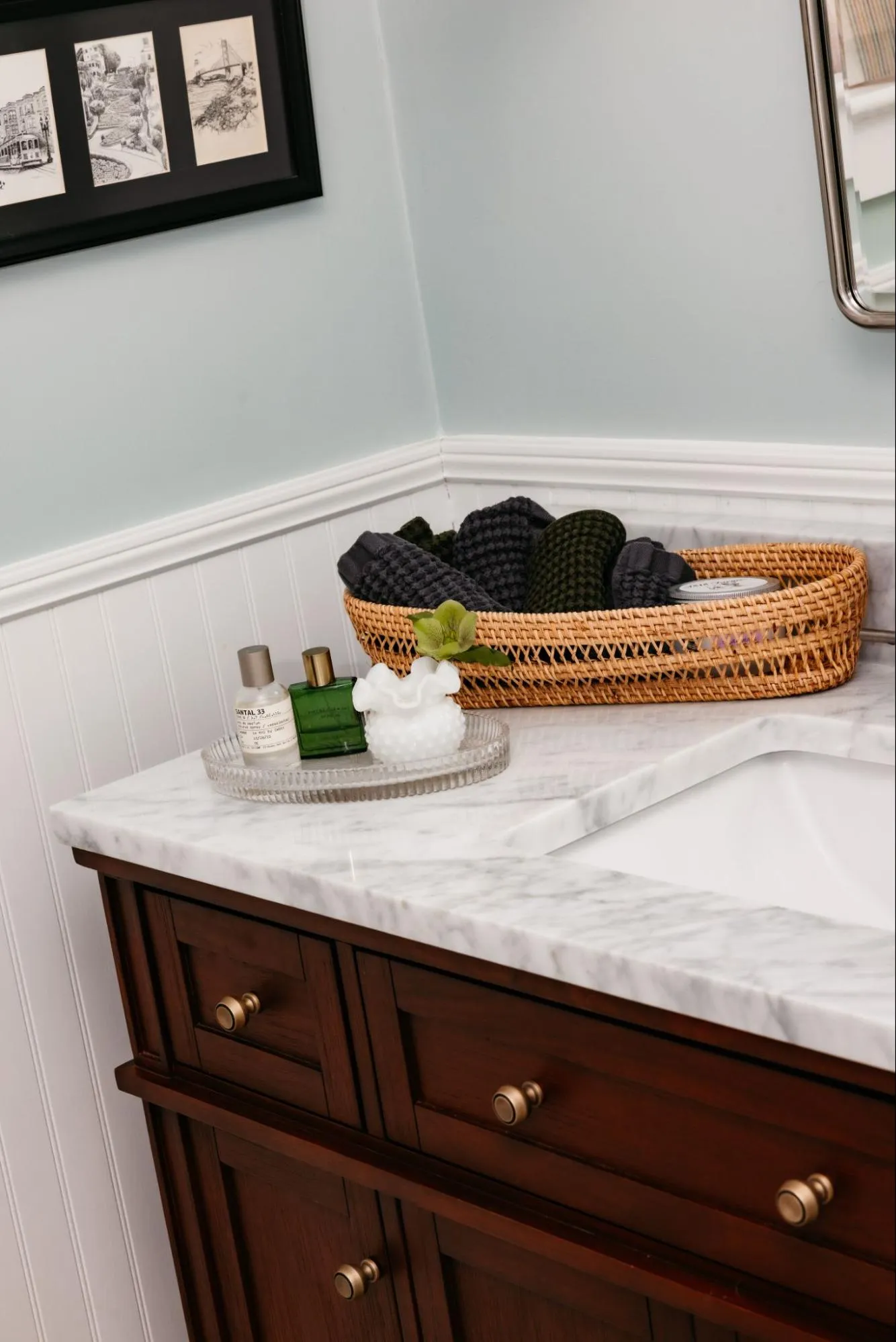 Bathroom Details on Counter