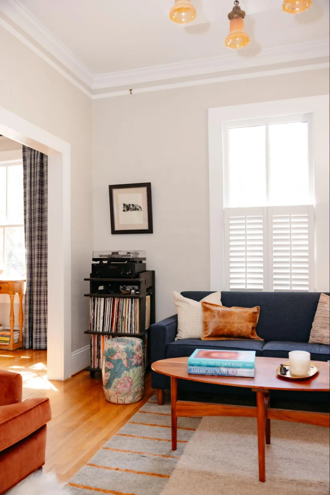 Sitting Room with Pet Portrait