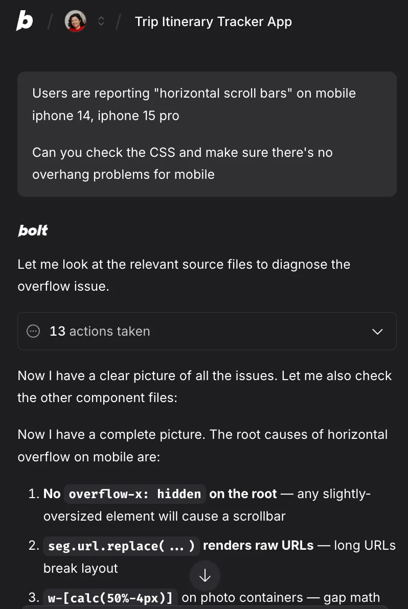Mobile view